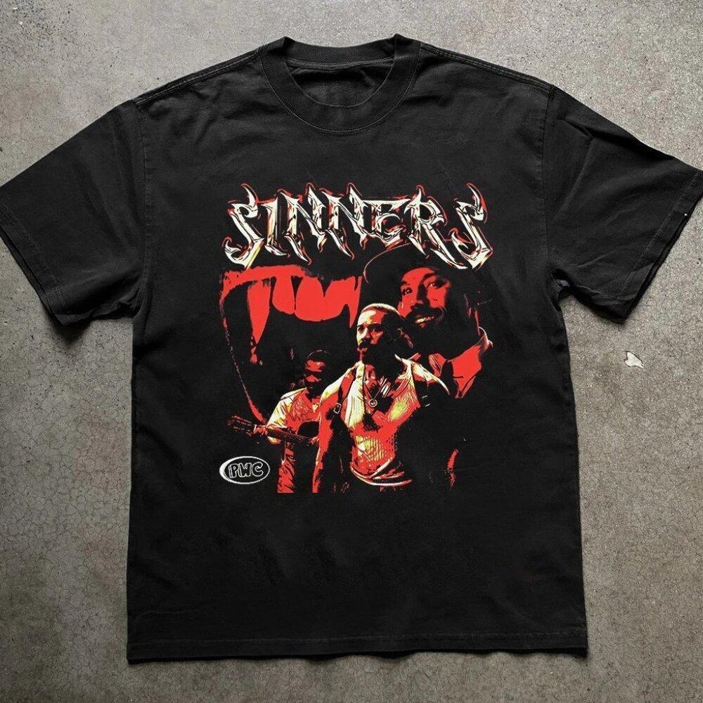 Sinner Retro Red Graphic T Shirt 165